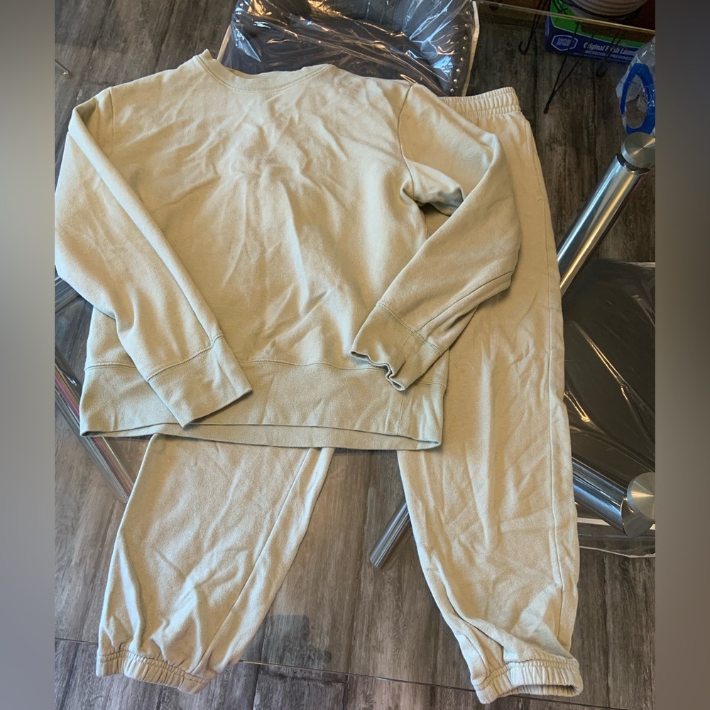 Athletic Works Sage Green Fleece Jogger set